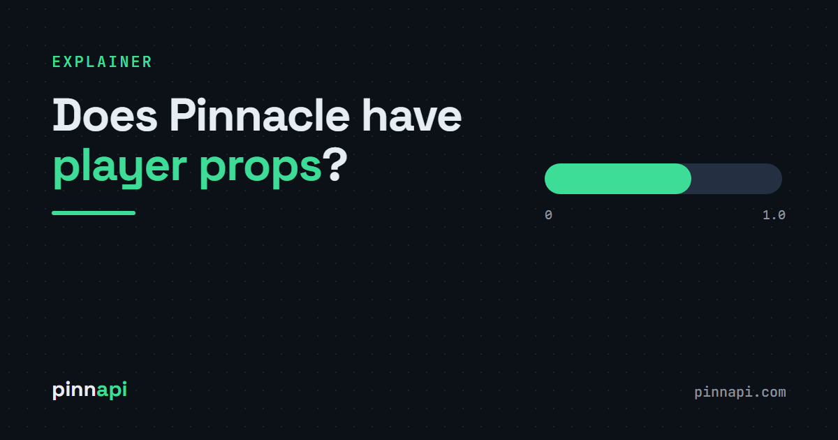Does Pinnacle Have Player Props? What's Actually on the Board