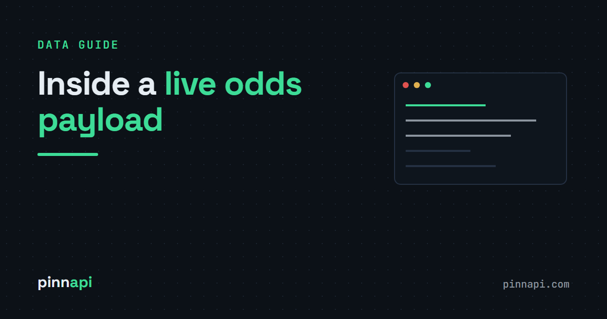 What Data Format Do Odds APIs Return? A Guided Tour of a Live Odds Payload
