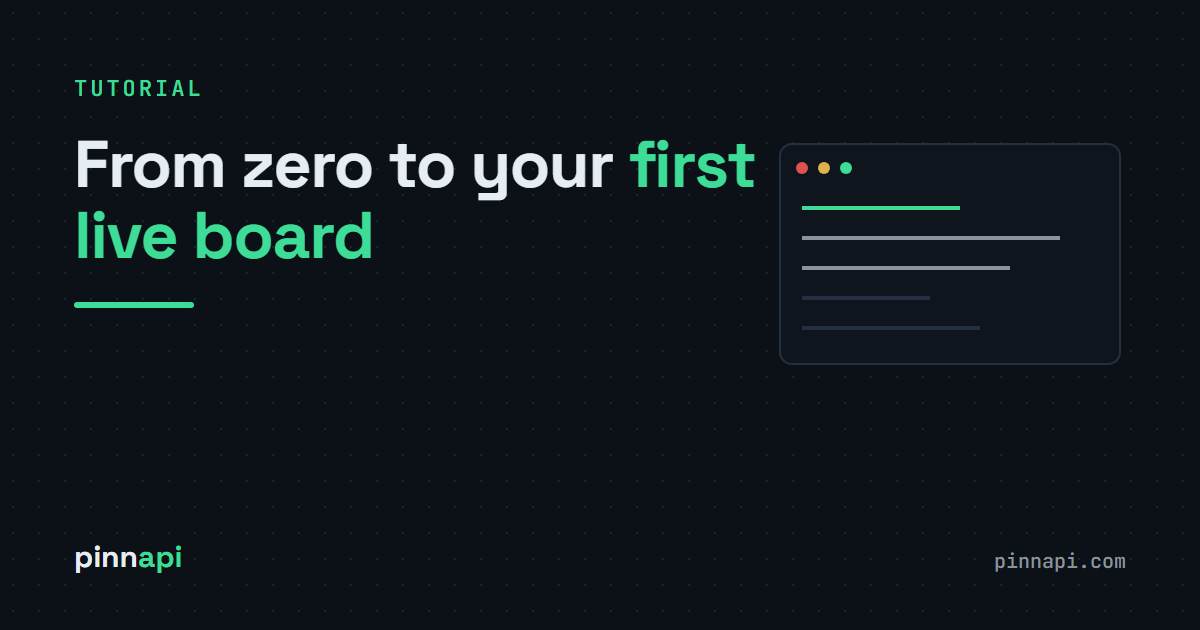 Pinnacle Odds API Tutorial: From Zero to Your First Live Board