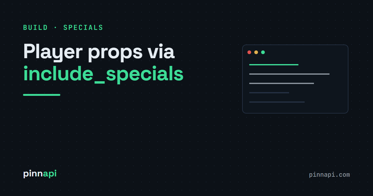 How to Pull Pinnacle Player Props From the API (and the One Catch to Know First)