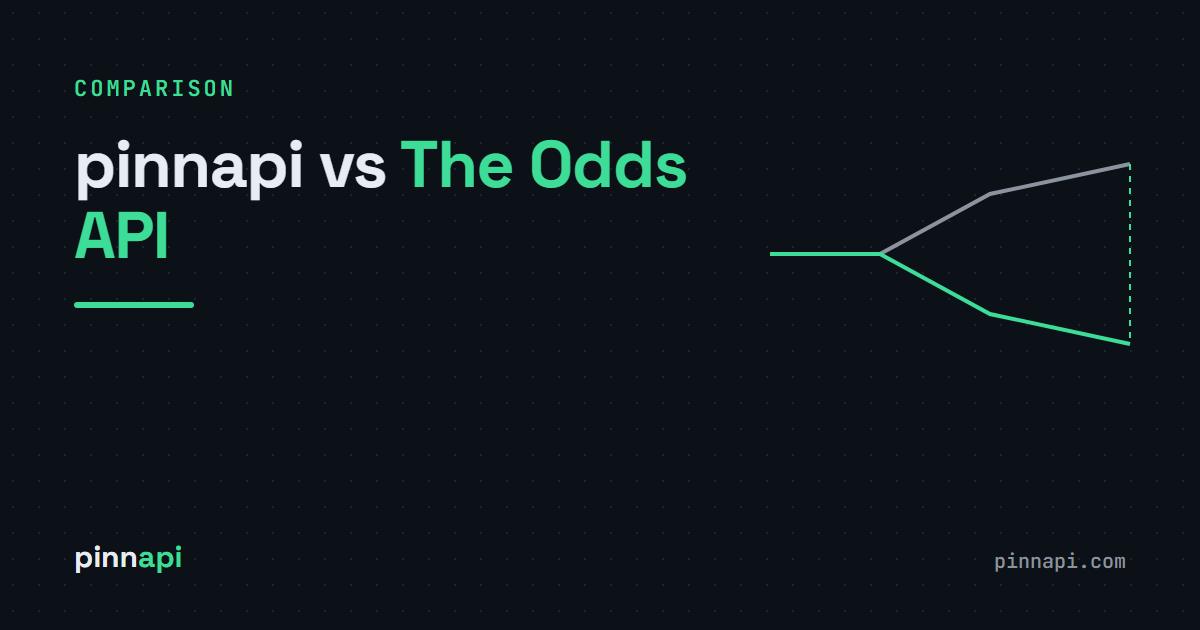 pinnapi vs The Odds API: Cheapest vs Fastest Are Different Jobs